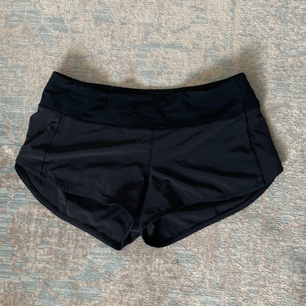 Lululemon Black Speed-Up Shorts